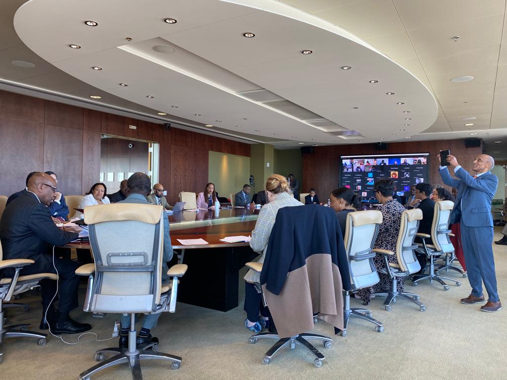 Vice-Chancellor of UCC and team, in an extended Cabinet meeting of Morgan State University