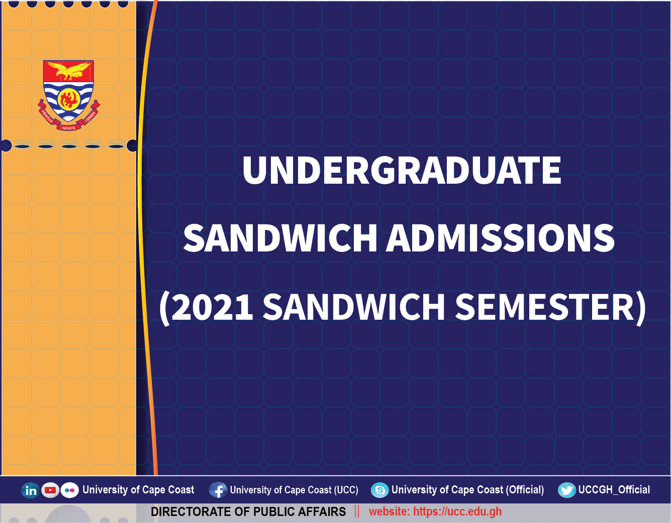 Undergraduate Sandwich Admissions Undergraduate Sandwich Admissions