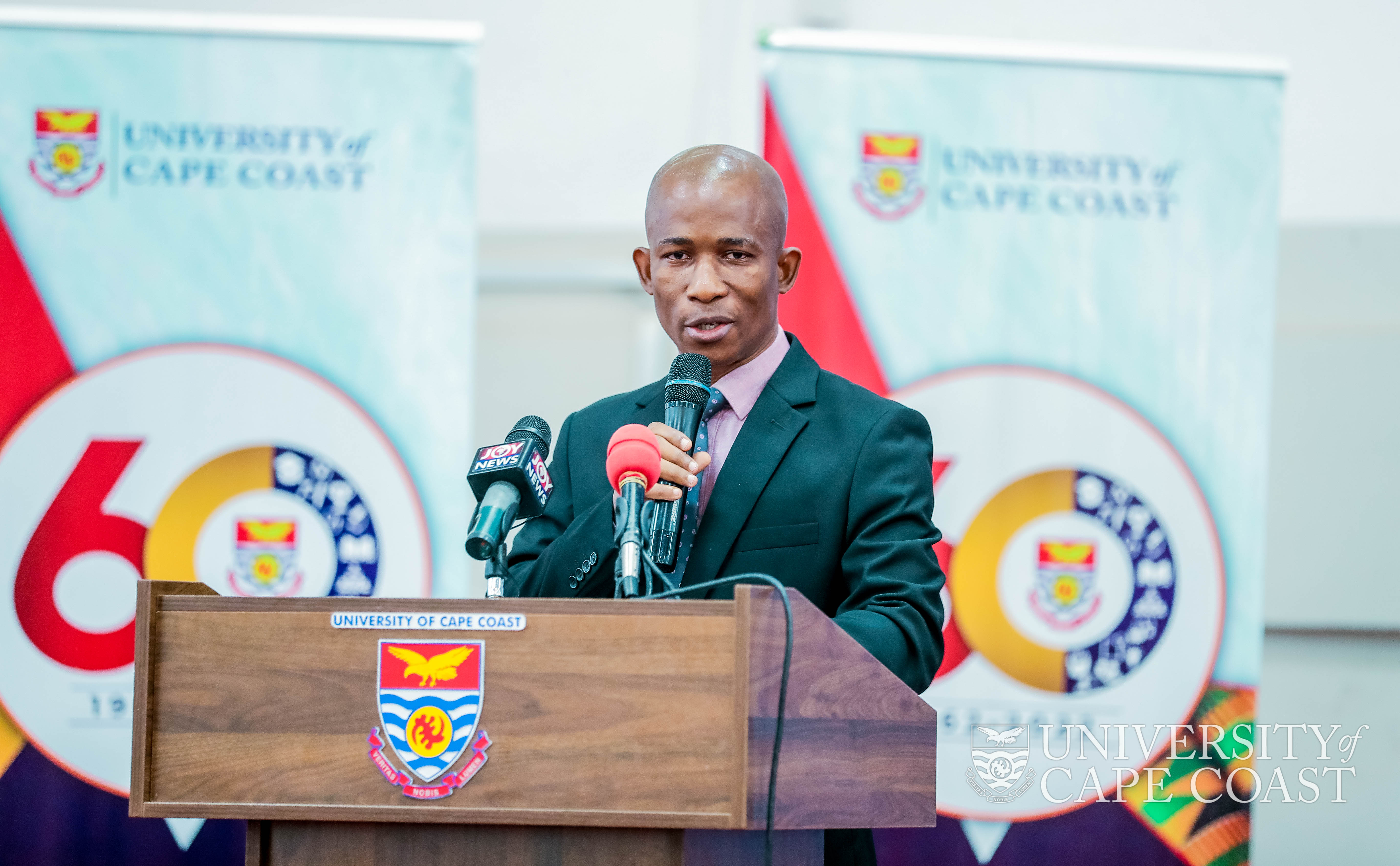 Provost of the College of Health and Allied Sciences, Prof. Martins Ekor, speaking at the Conference