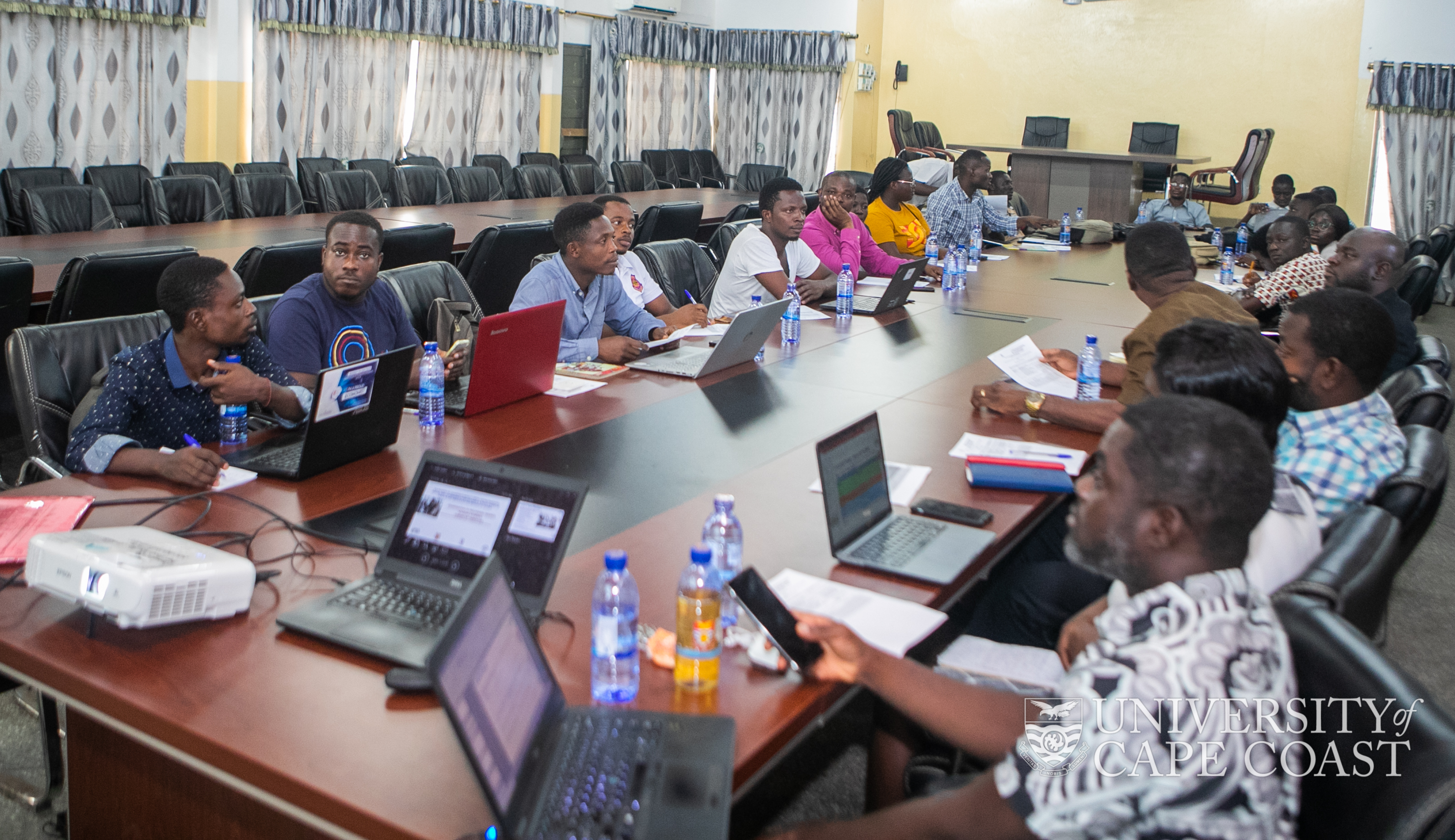 Discussion with participants at the event