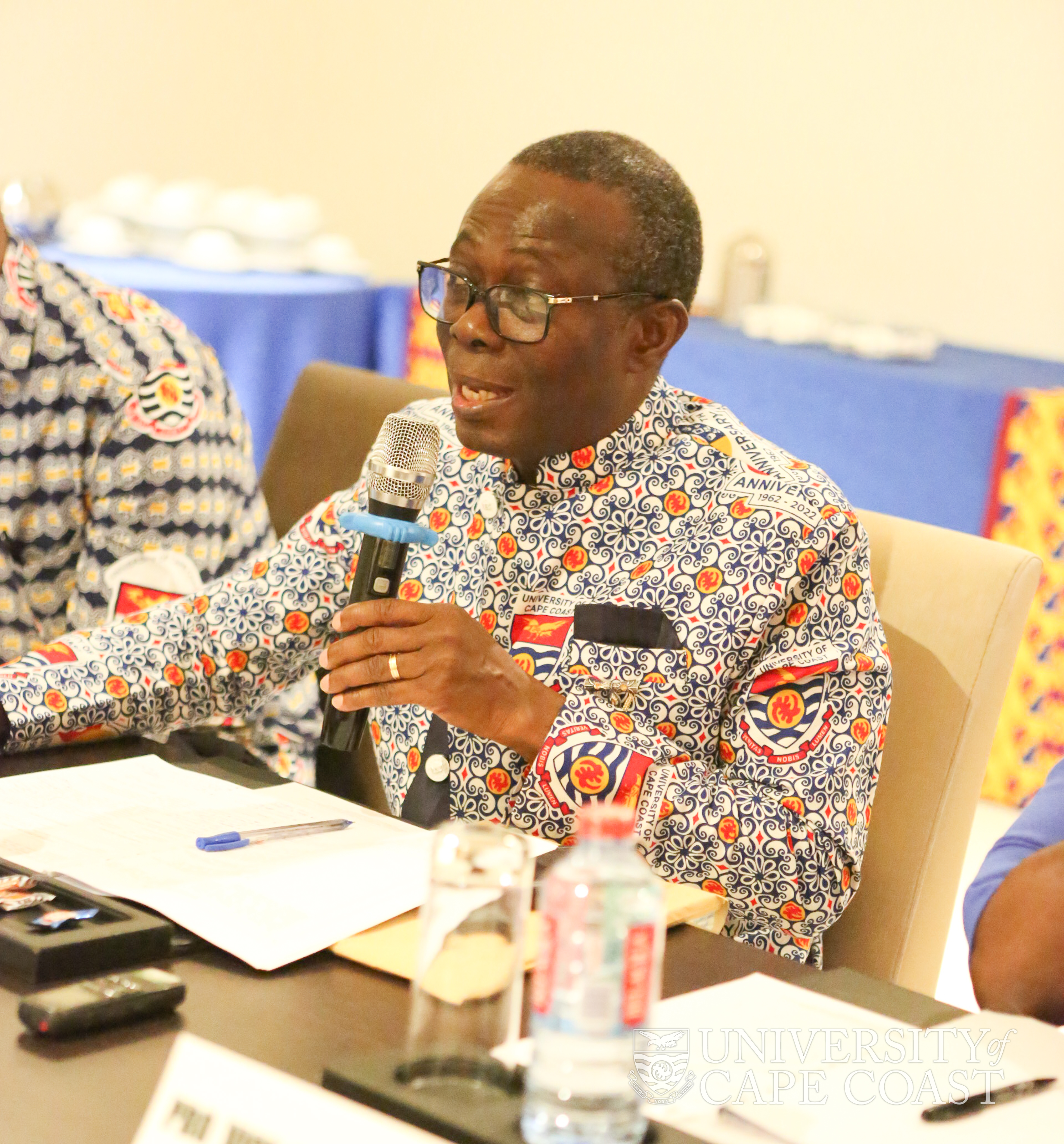 Prof. Johnson Boampong speaking at the retreat Prof. Johnson Boampong speaking at the retreat