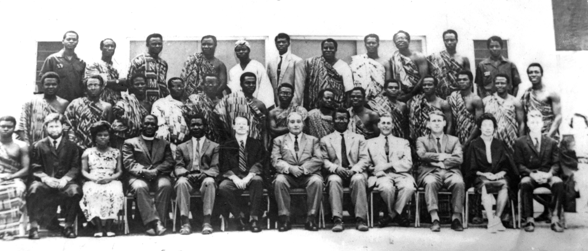 The first graduates of the University College of Cape Coast.