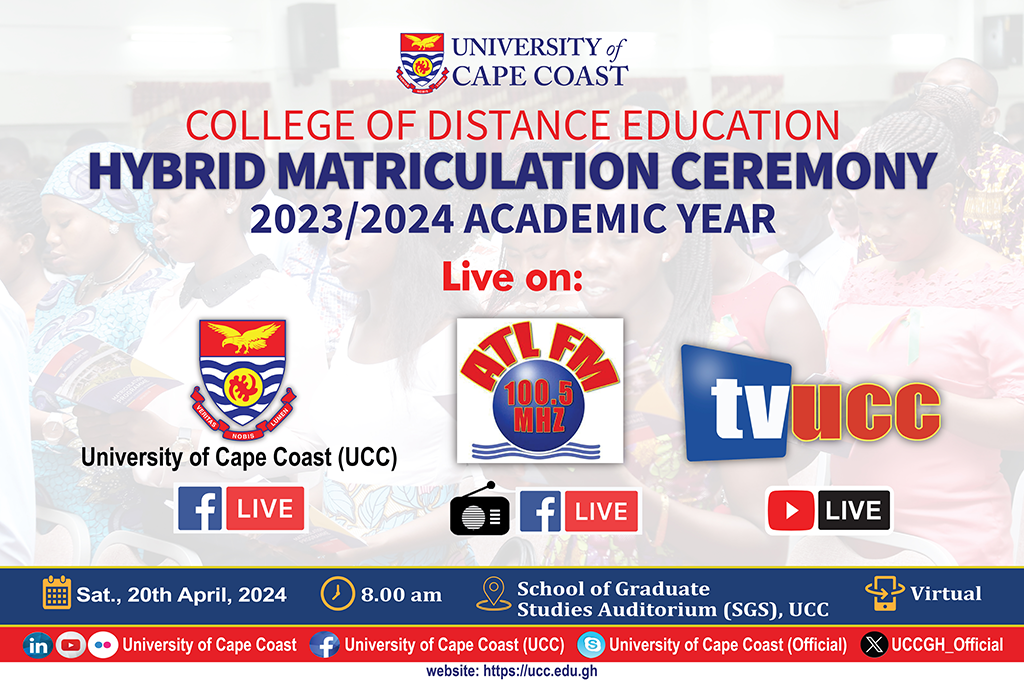 HYBRID MATRICULATION COLLEGE OF DISTANCE EDUCATION STUDENTS - 2023/2024 ACADEMIC YEAR ANNOUNCEMENT