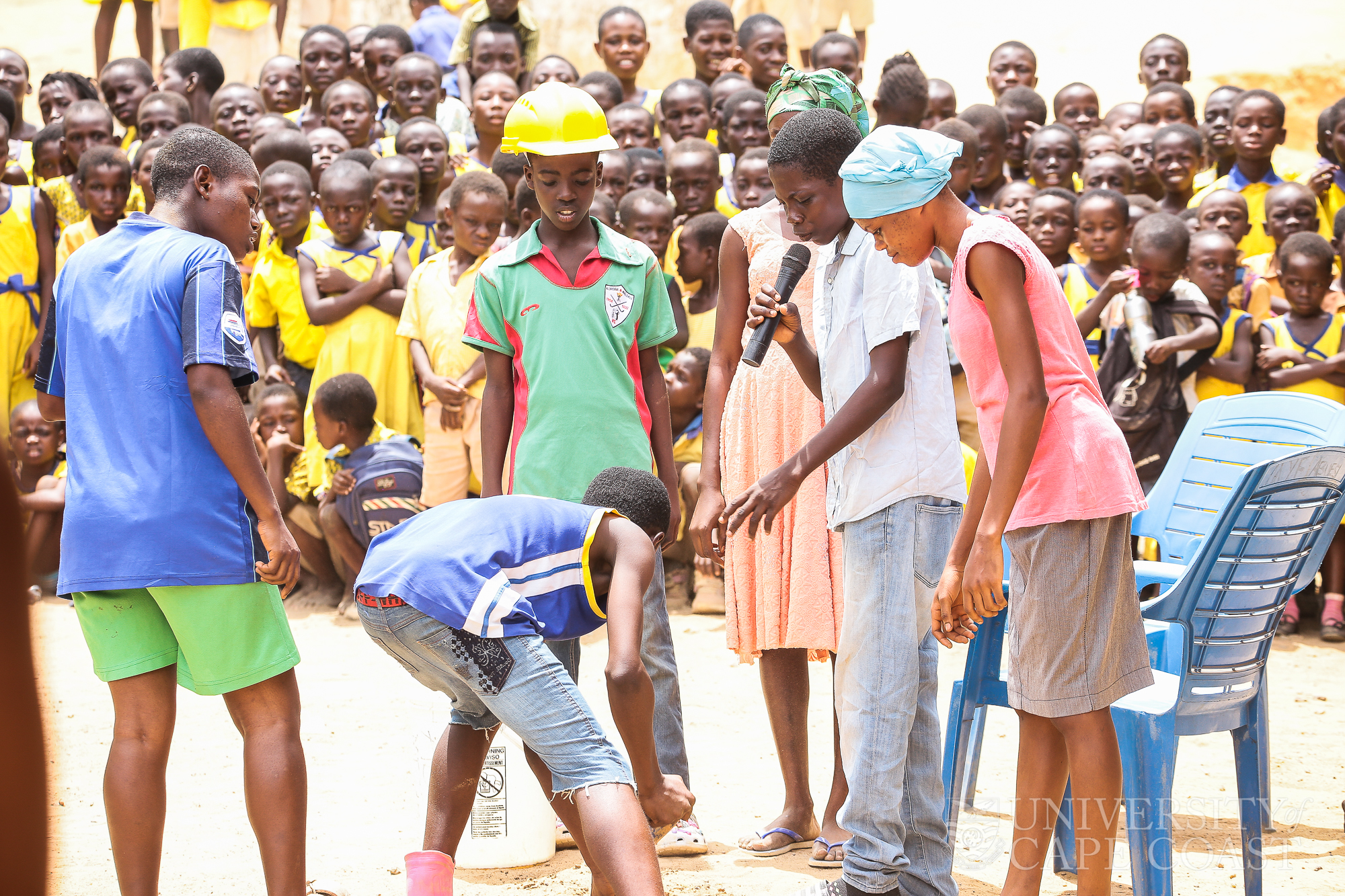 Students of Abuesi Methodist Church performing at the programme Students of Abuesi Methodist Church performing at the programme