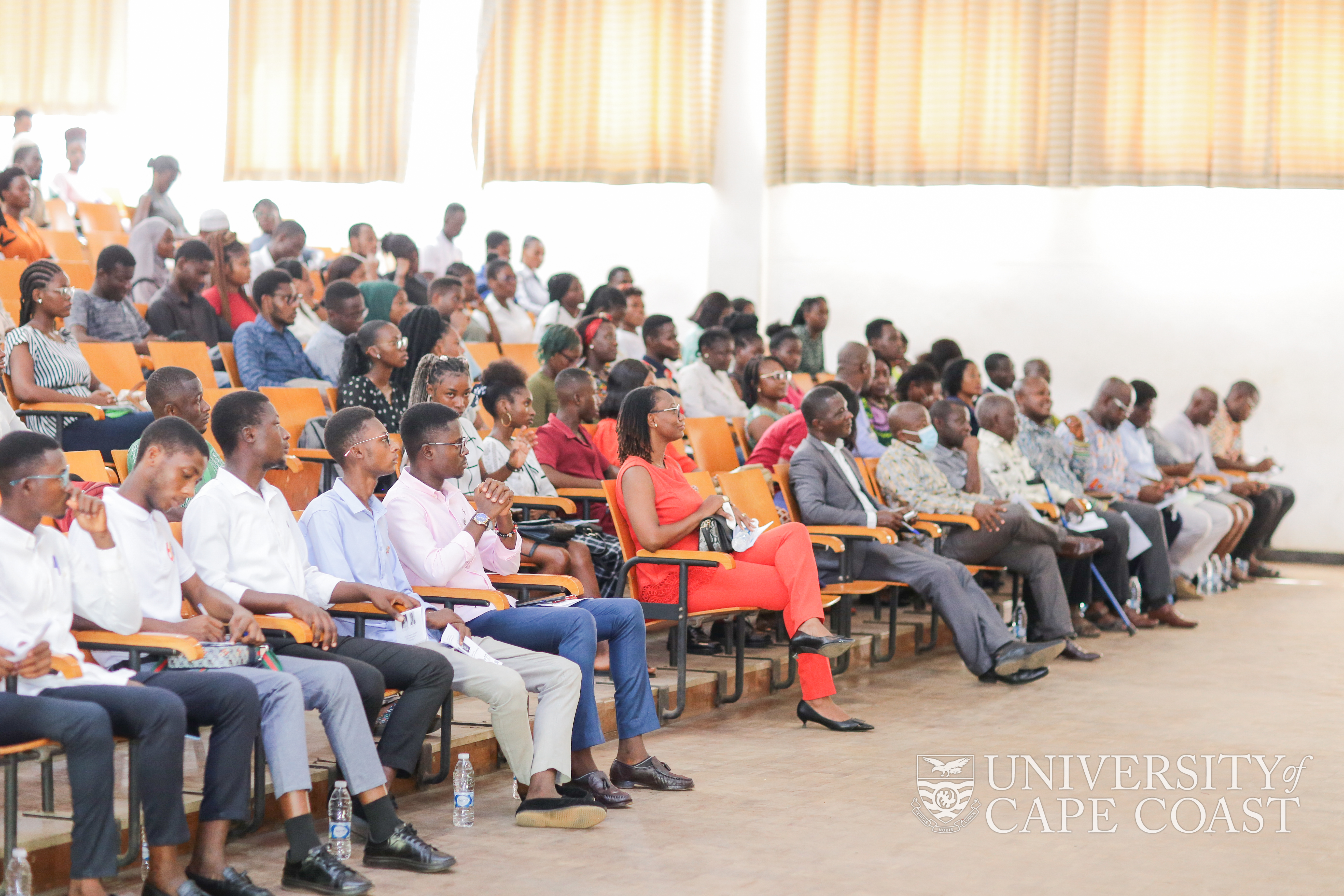 A section of senior members and students at the Dean's Awards