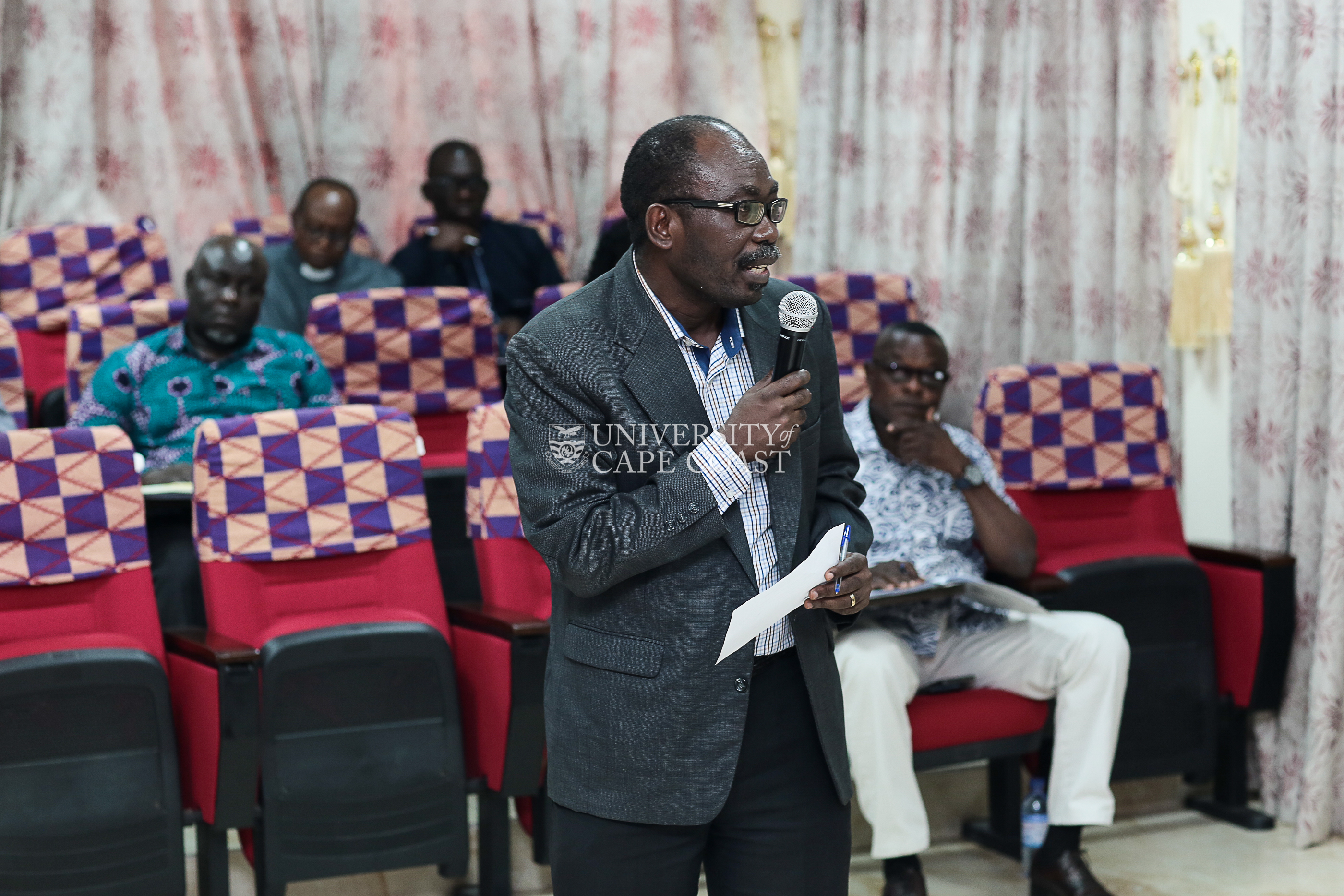Provost of College of Education Studies, Prof. Ernest Davies giving his opening remarks Provost of College of Education Studies, Prof. Ernest Davies giving his opening remarks