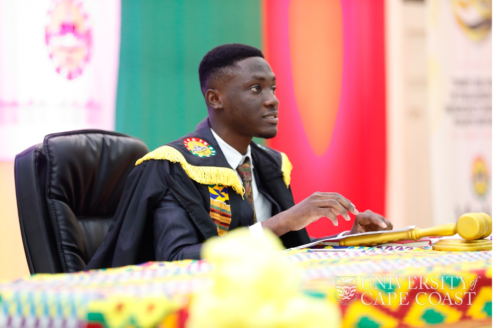 The Speaker of the UCC Students' Parliament, the Rt. Hon. Emmanuel Osei-Wusu