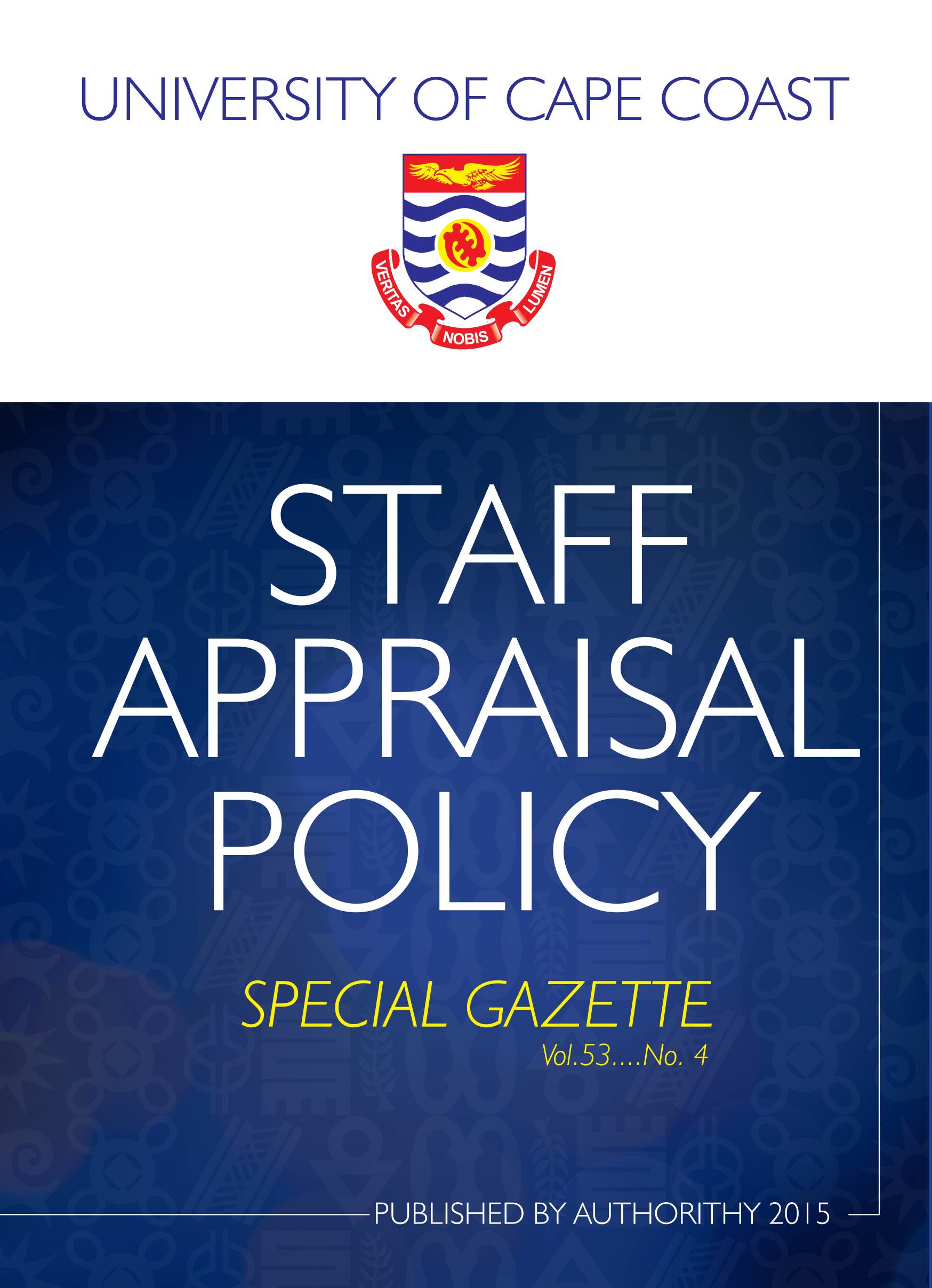 Staff Appraisal Policy Cover
