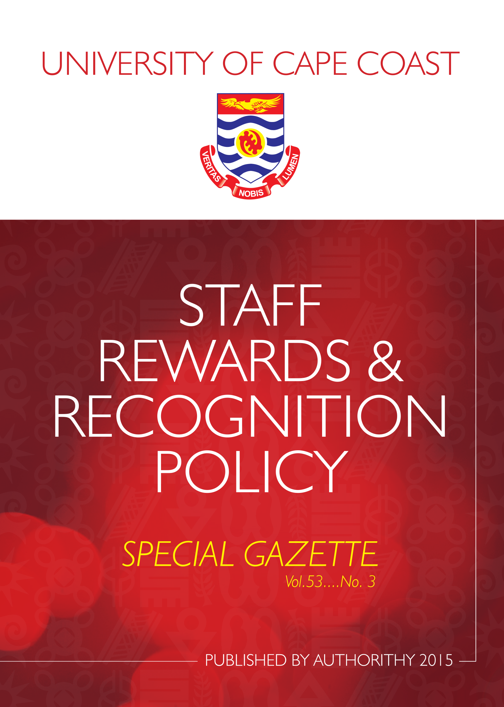 Staff Rewards & Recognition Policy Cover