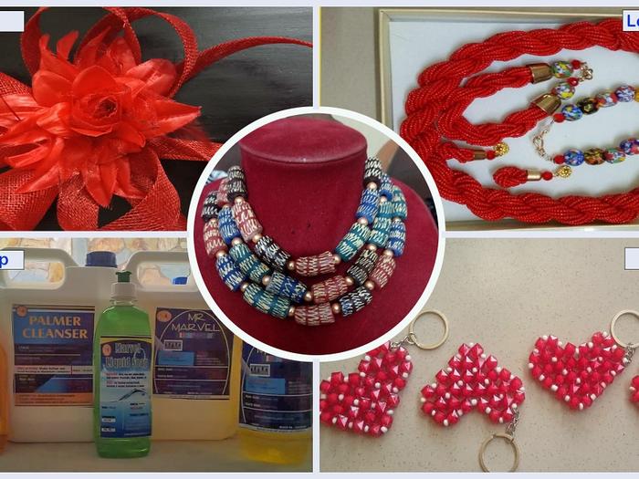 Liquid Soap, Local Beads, Weaving, Millinery Art Liquid Soap, Local Beads, Weaving, Millinery Art