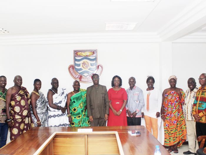 delegation from Denkyira traditional council calls on vice-chancellor