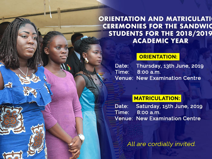 orientation and matriculation