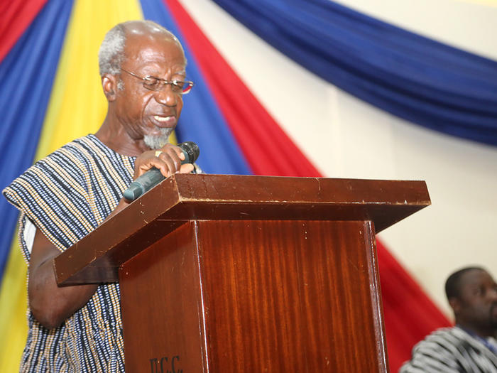Prof. Atta G. Britwum delivering the keynote address Prof. Atta G. Britwum delivering the keynote address