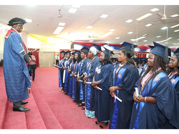 Vice-Chancellor congratulating First Class graduates Vice-Chancellor, Prof. Joseph Ghartey Ampiah congratulating First Class graduates