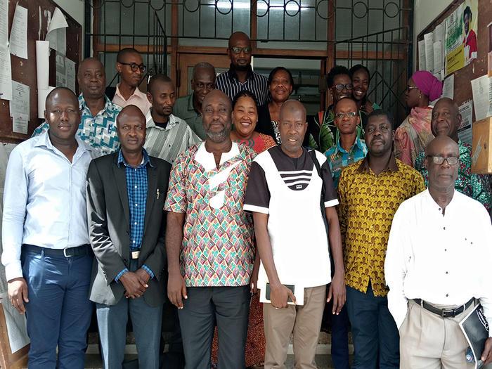 Members of faculty with the Gambia delegation Members of faculty with the Gambia delegation