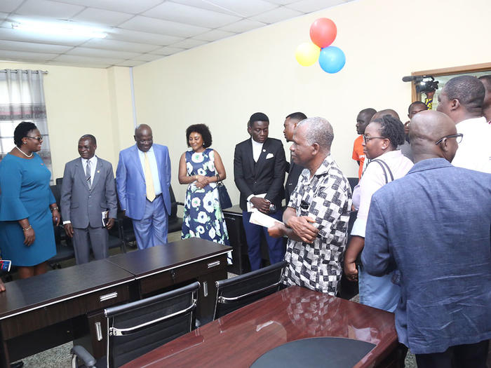 The Chancellor and other dignitaries at the Law Library The Chancellor and other dignitaries at the Law Library