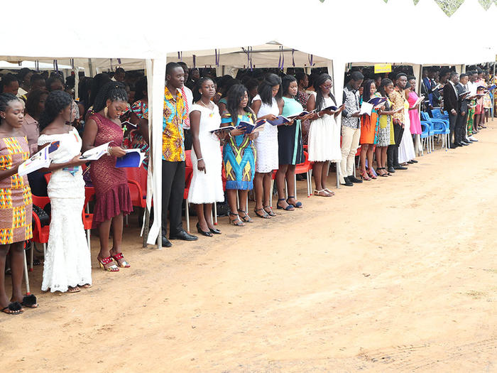 Students swearing the Matriculation Oath Students swearing the Matriculation Oath