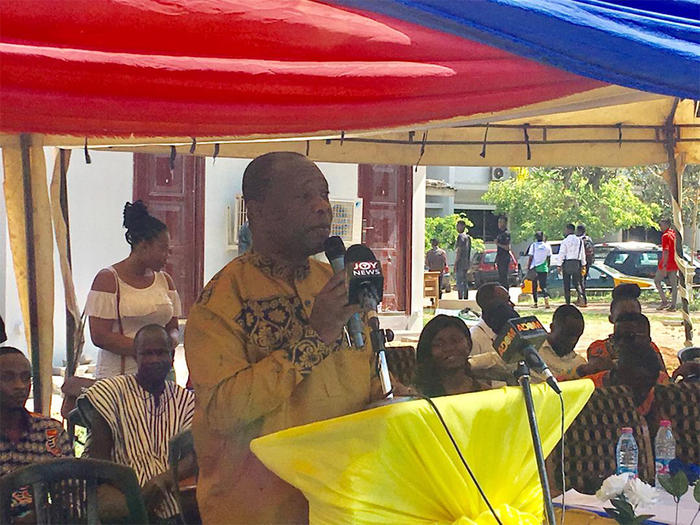 Prof. George K. T. Oduro speaking at the launch Prof. George K. T. Oduro speaking at the launch