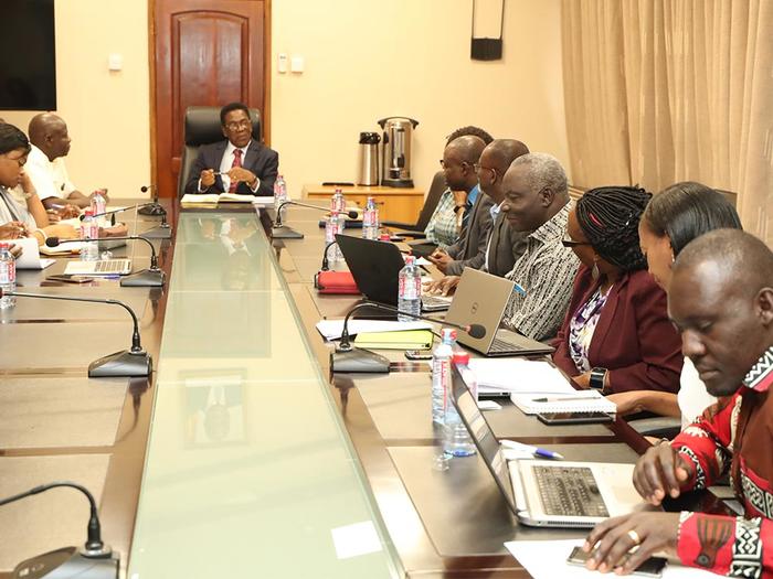 Prof. Kojo Yankah with the delegation from RUFORUM Secretariat Prof. Kojo Yankah with the delegation from RUFORUM Secretariat