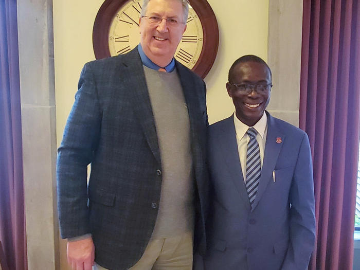 VC with President of Bucknell University, John Bravman