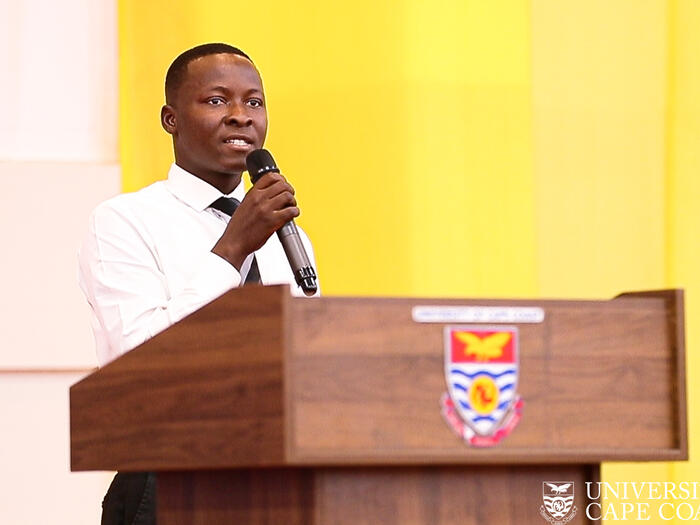 Abanga Abdul-Karim Ibrahim making presentation Abanga Abdul-Karim Ibrahim making presentation