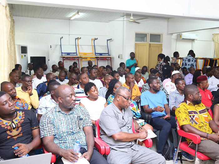 Participants listening to the lecture Participants listening to the lecture