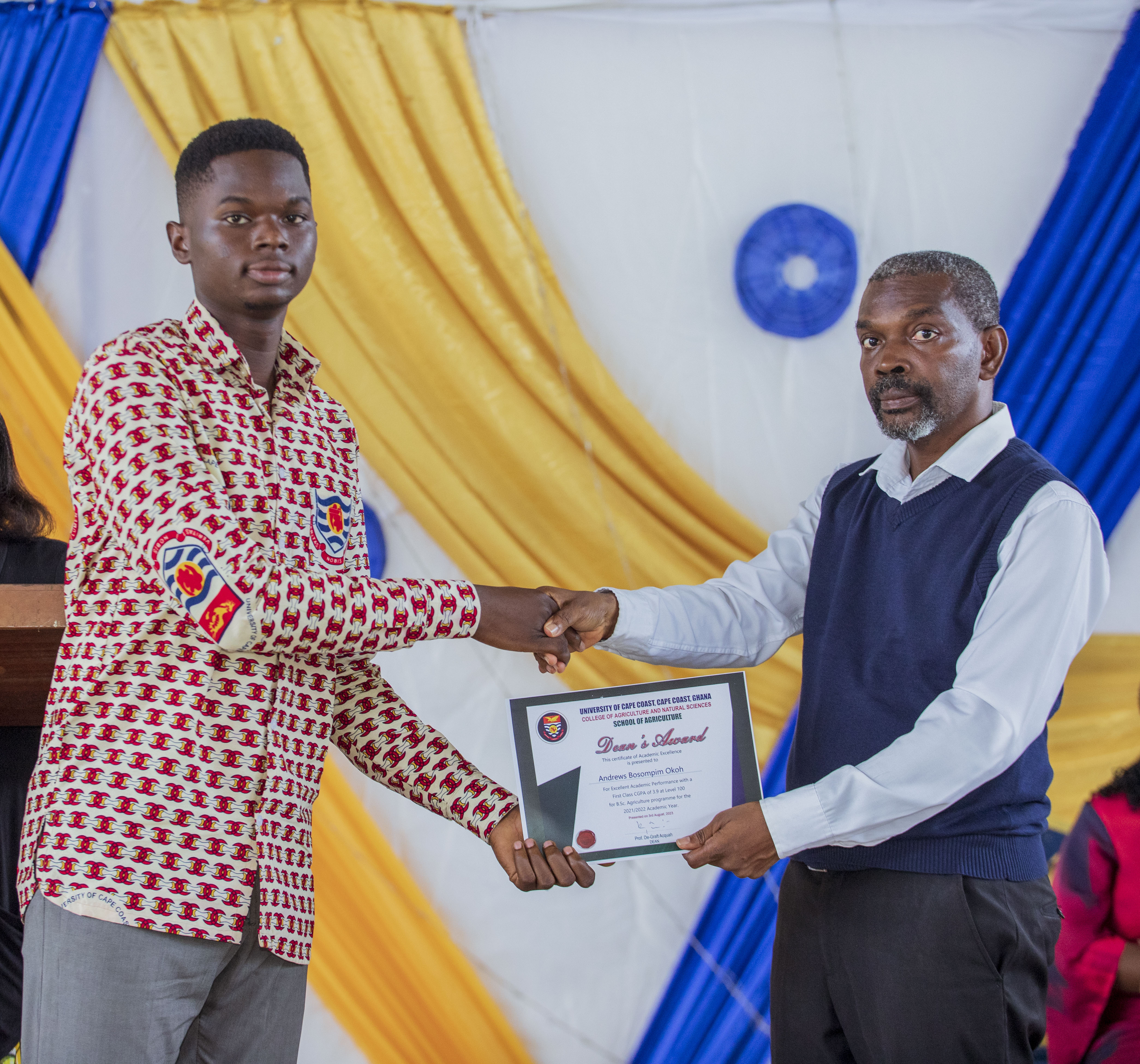  School of Agriculture  Dean's Award