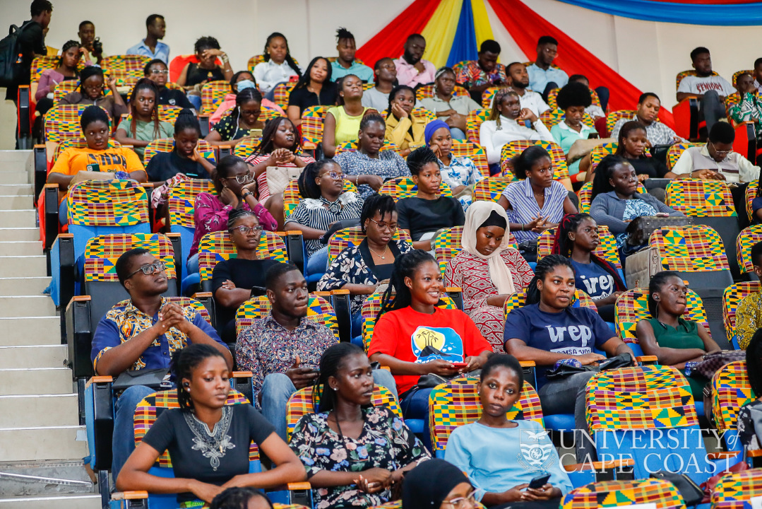 A section of students at the launch of the E-Newsletter